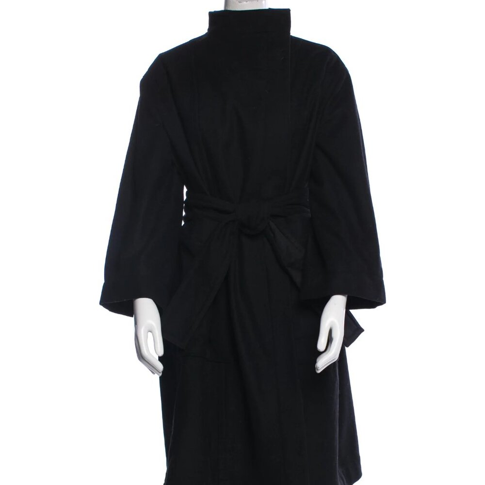 Lemaire Wool Sherpa Coat Black